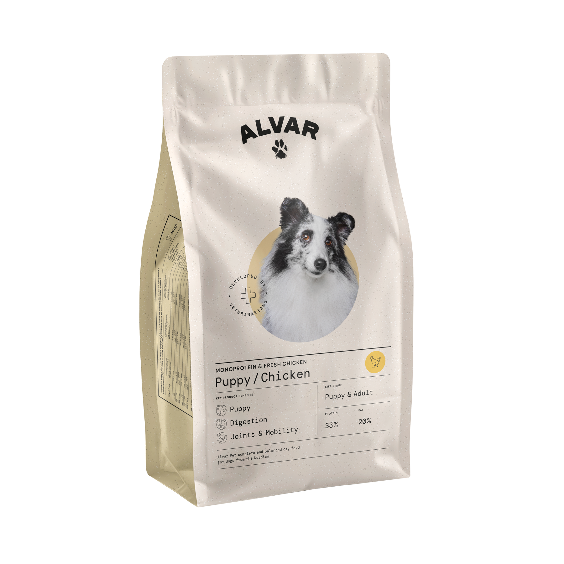 Alvar Pet Puppy/Chicken tørfoder 2 kg