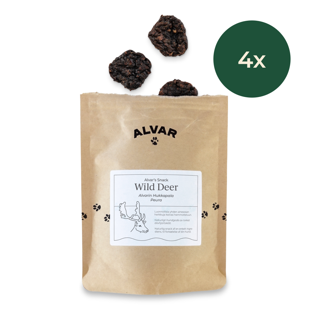 Alvar Pet Wild Deer koiranherkku, 4-pack