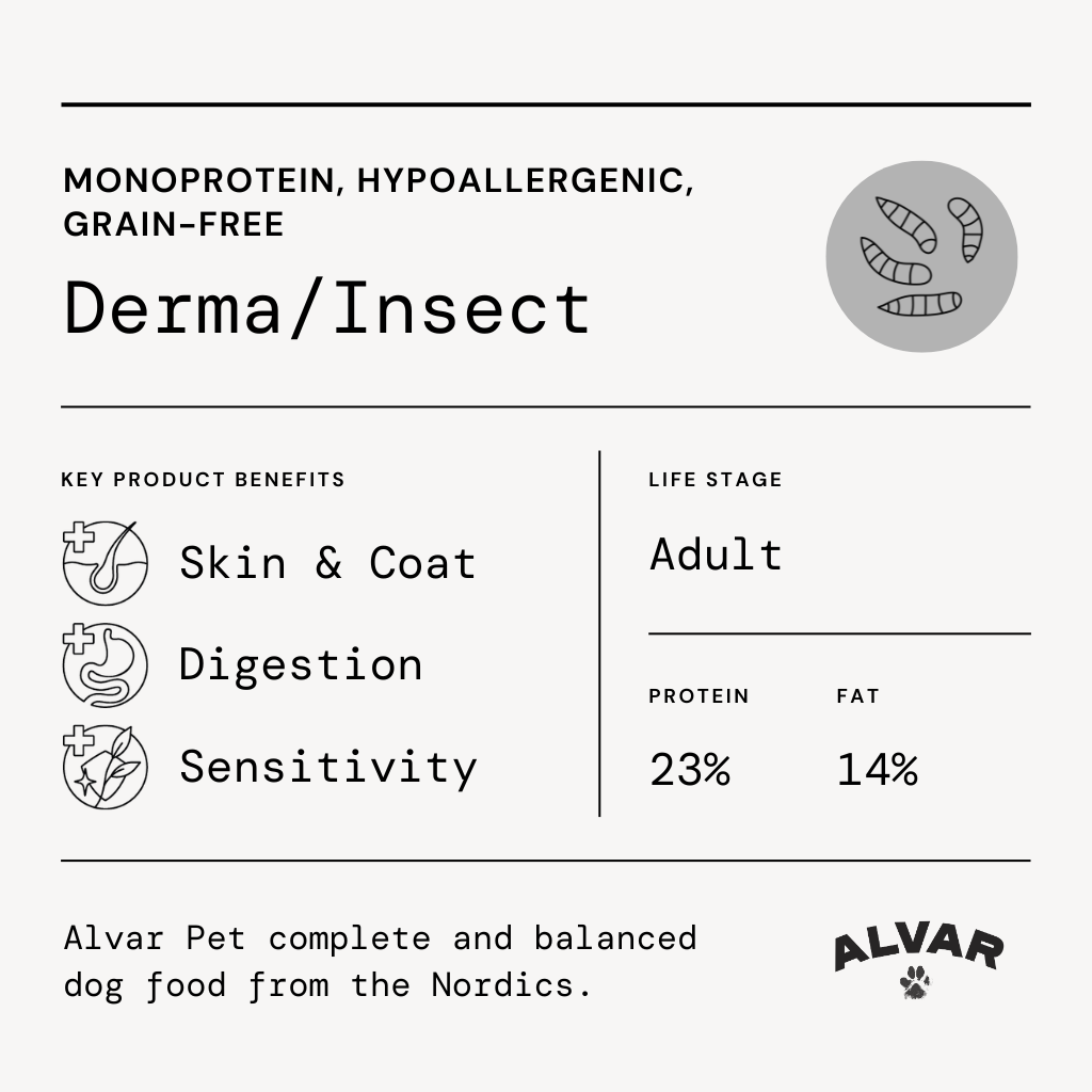 Alvar Pet Derma/Insect torrfoder 7 kg