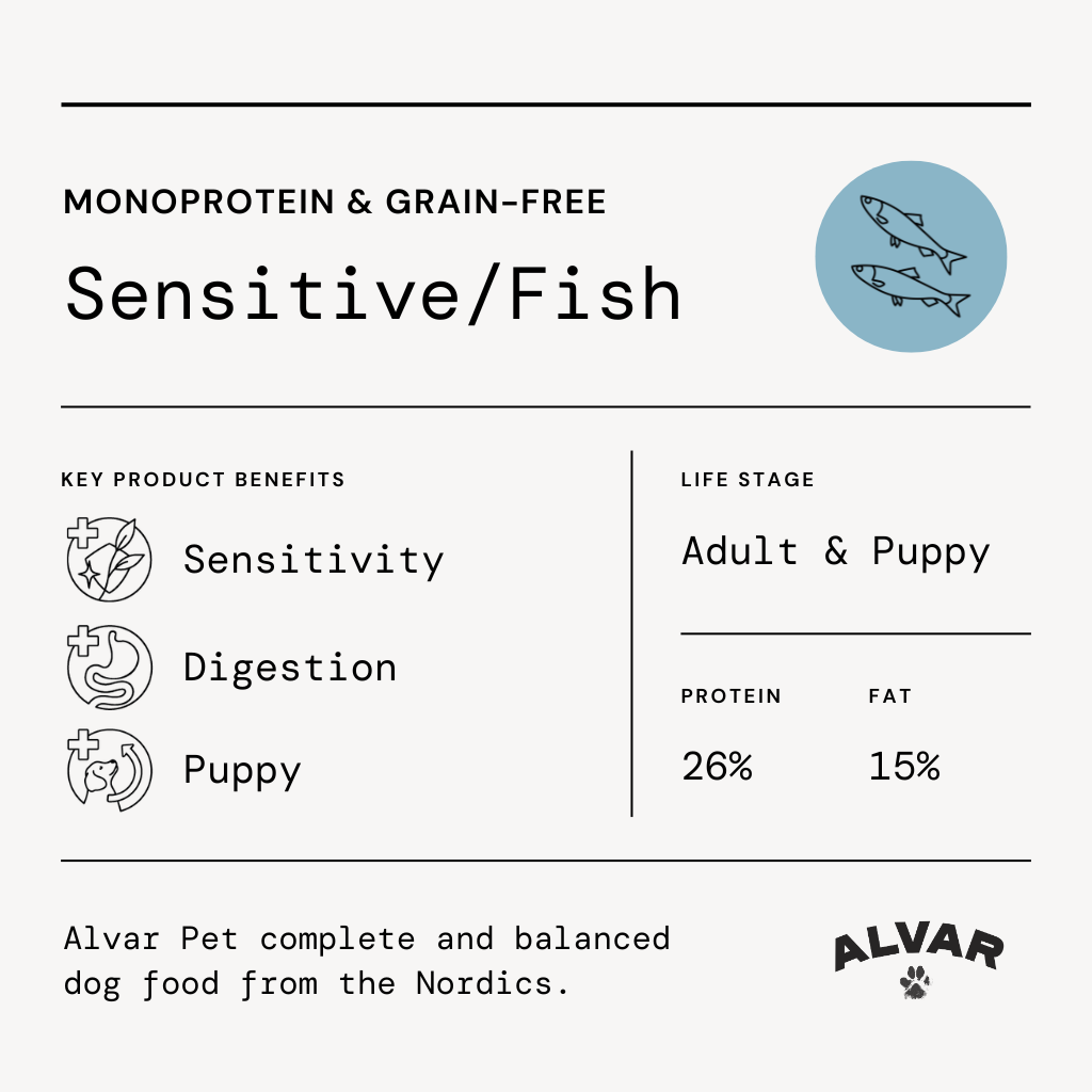 Alvar Pet Sensitive/Fish kuivaruoka 2 kg